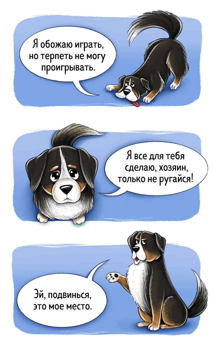 Забавные картинки про характер разных пород собак