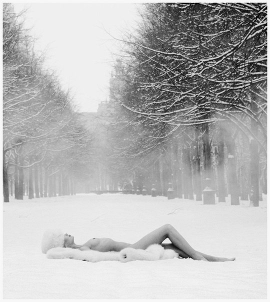 "Девушка на снегу". СССР, 1989 г. ФОТО