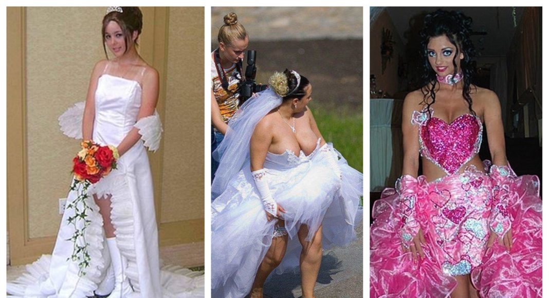 Нелепое свадебное платье - это тренд сезона?