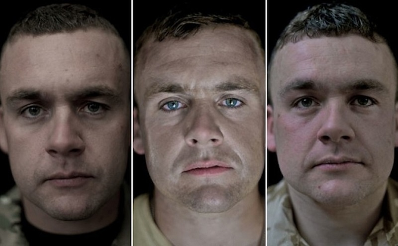 Уникальные фотографии солдат до и после войны