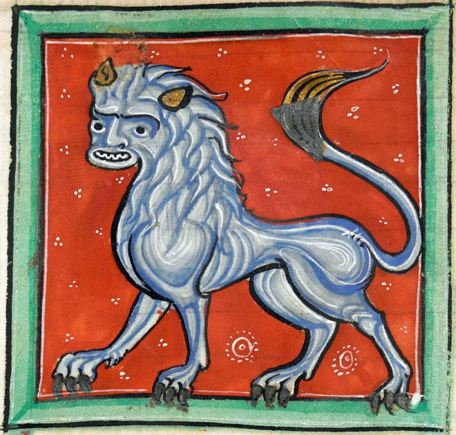 Как рисовали львов художники Средневековья