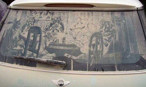 Когда грязные автомобили превращаются в произведения искусства