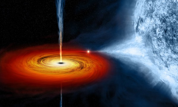 Астрономы увидели схватку звезды с черной дырой. ФОТО