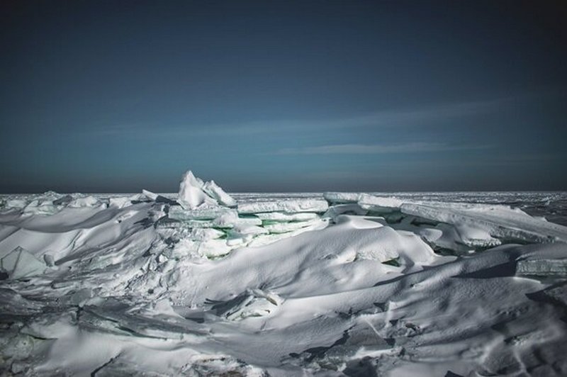 Сеть впечатлили арктические пейзажи Бердянской косы. Фото