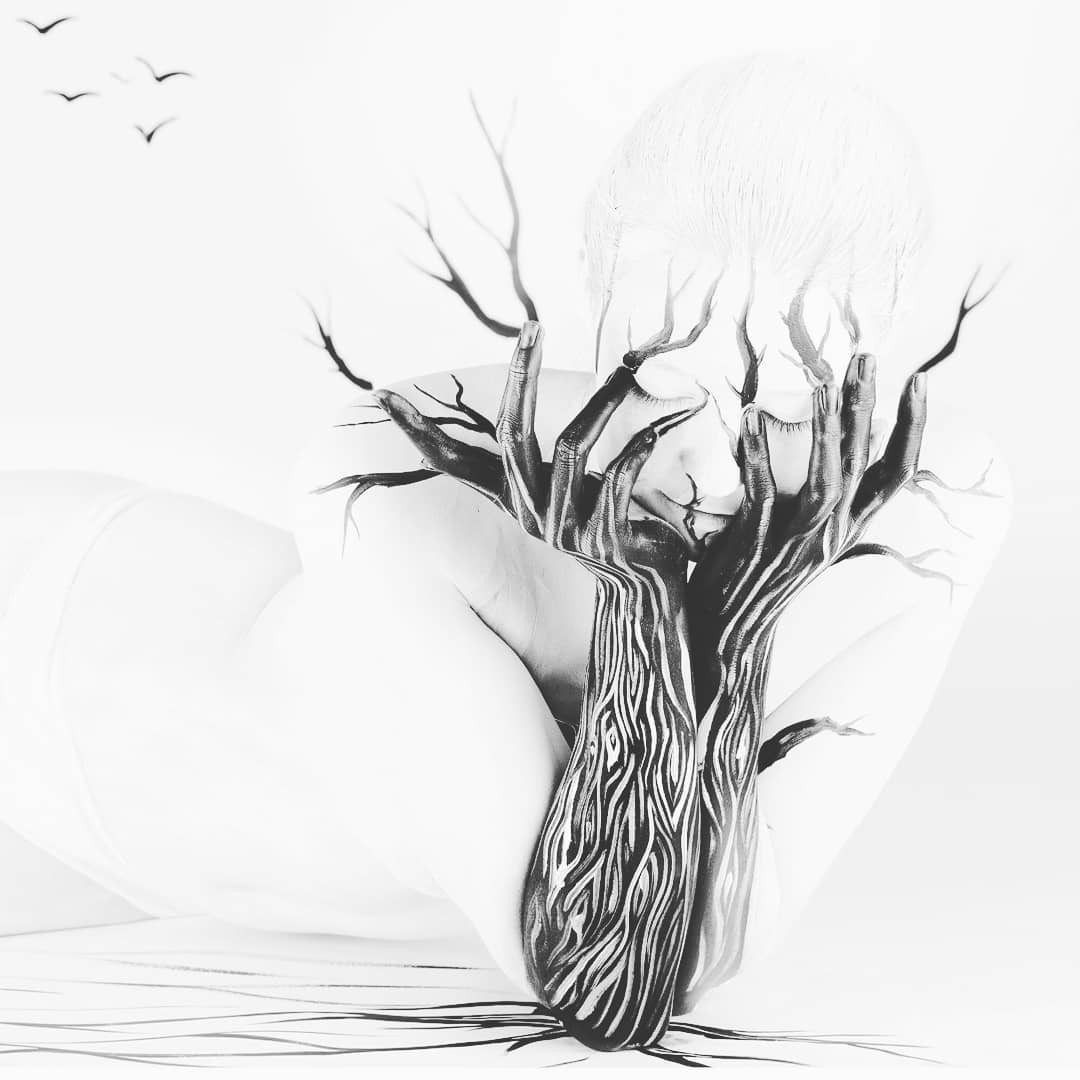Головокружительные боди-арт–иллюзии от Гезине Марведель