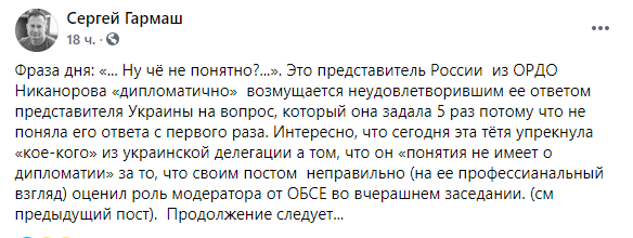 Коллега Кравчука по ТКГ рассказал о курьезе с представительницей РФ на заседании. ФОТО