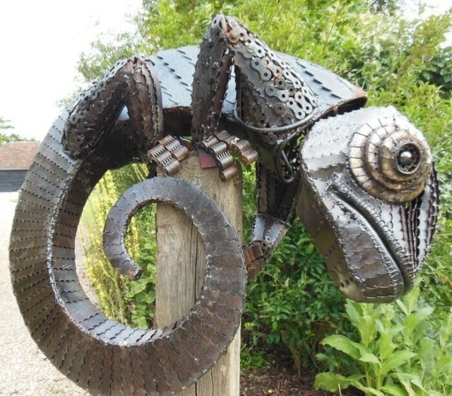 Скульптор по металлу Алан Уильямс создаёт настоящие шедевры из металлолома