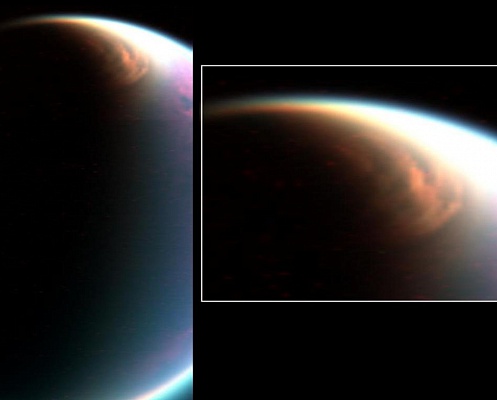 На спутнике Сатурна обнаружено необычное облако метана