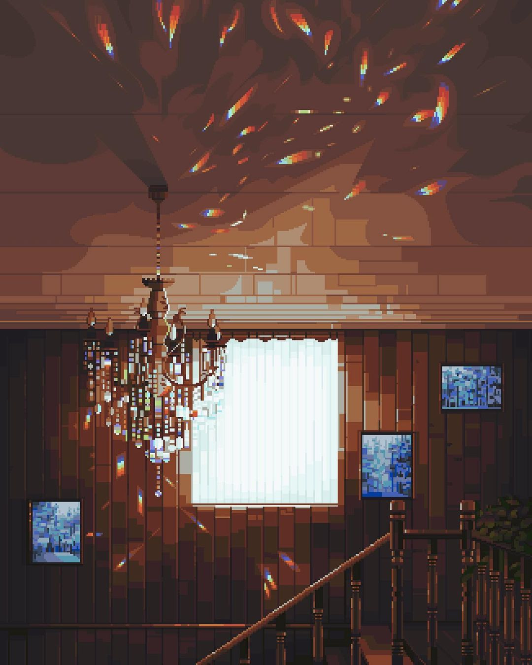 Атмосферные пиксельные иллюстрации от Евгении Гончаровой