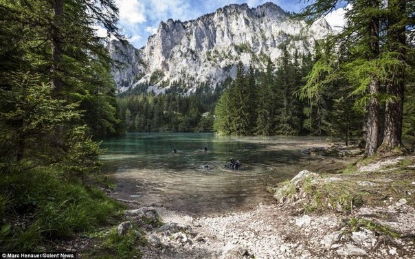 Уникальный подводный парк в Альпах. Фоторепортаж