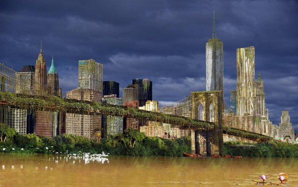 Художник Крис Морин-Эйтнер представил города, как если бы человечество исчезло