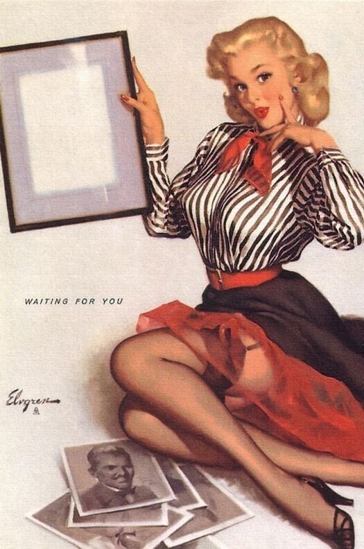 Яркие pin-up работы от художника Джила Элвгрена