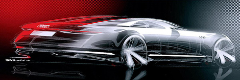 Компания Audi раскрыла силуэт пятиметрового купе