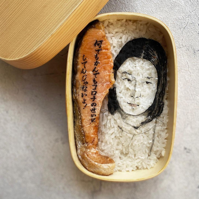 Фуд-художница готовит мужу нори-бэнто и украшает их невероятно детализированными портретами. ФОТО