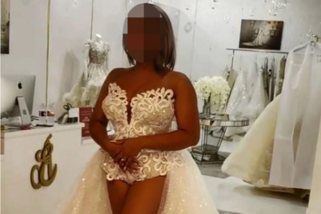 Откровенное свадебное платье невесты вызвало яростные дебаты в соцсетях