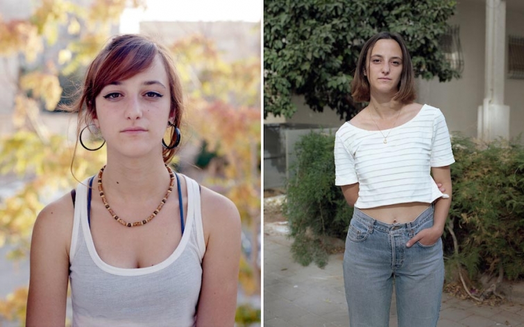 Фотографии девушек в 15 и 20-летнем возрасте