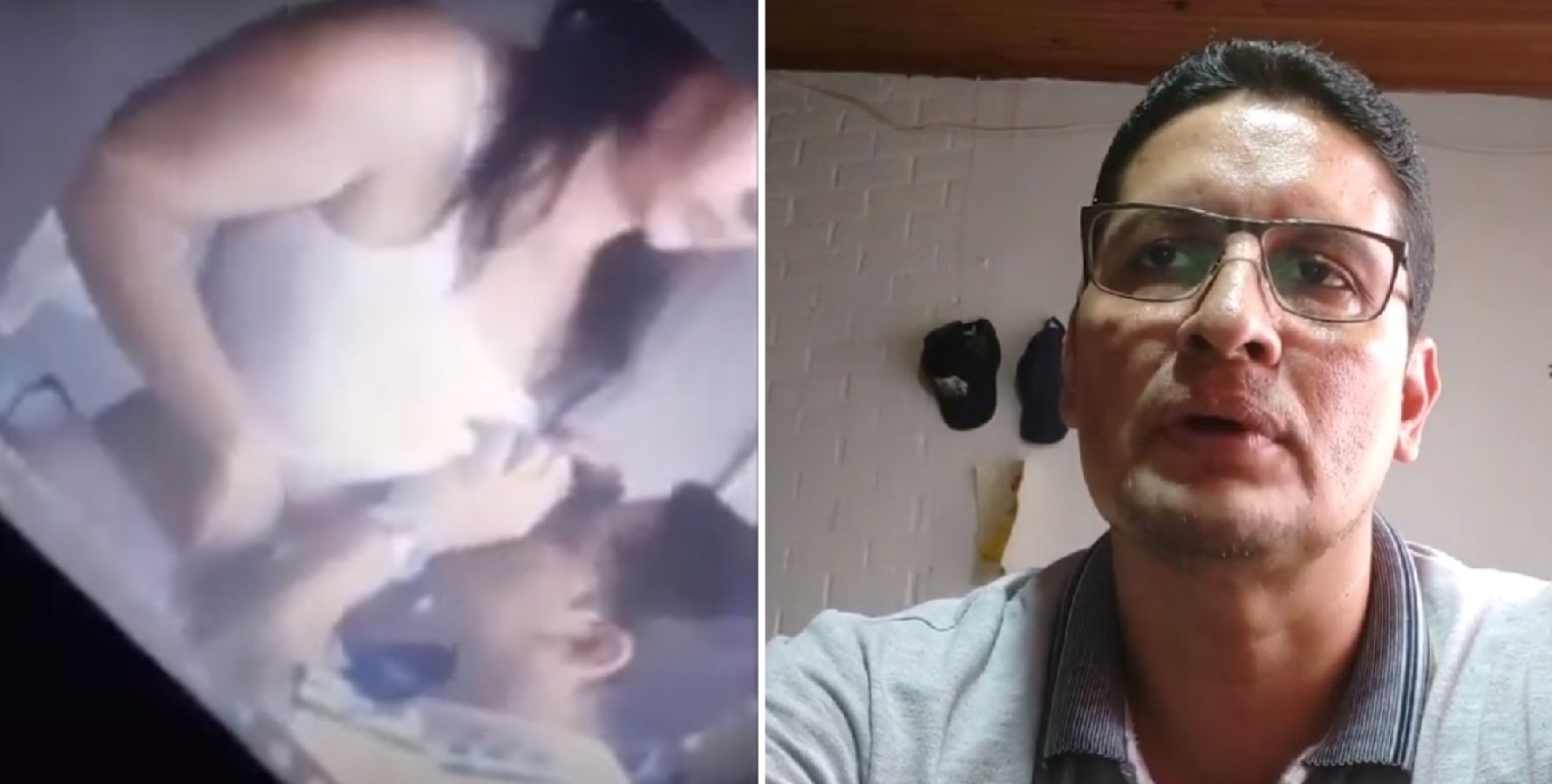 В Колумбии учитель католической школы оконфузился, начав приставать к жене прямо во время Zoom-урока. ВИДЕО