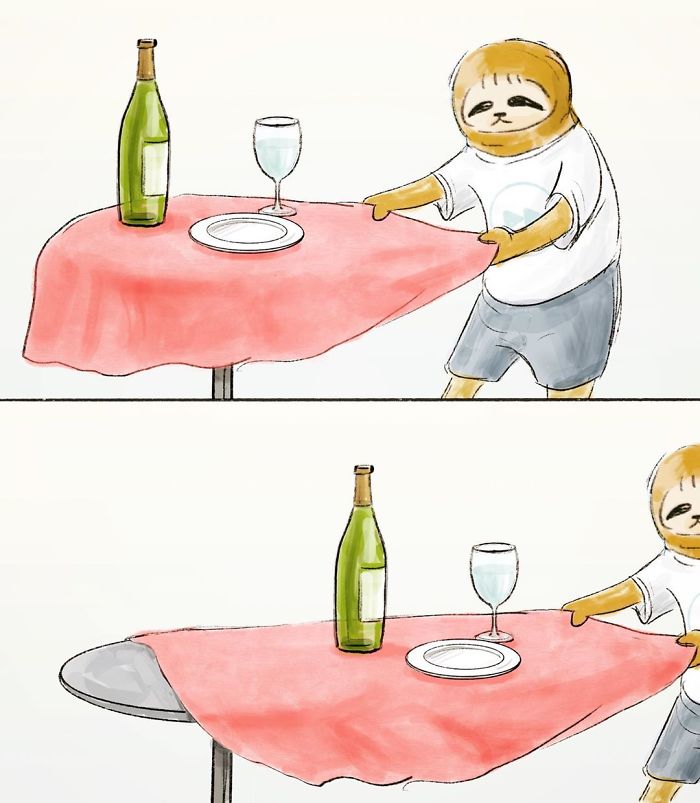 Абсурдные и смешные комиксы о сложной жизни ленивцев в нашем обществе. ФОТО