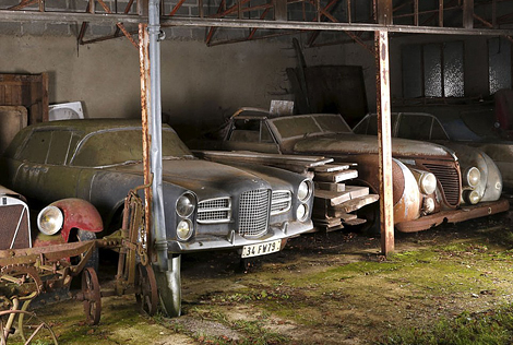 В сарае на западе Франции нашли сто раритетных машин