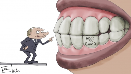 \"Эти зубы не по зубам\": Ёлкин высмеял странную угрозу Путина. ФОТО