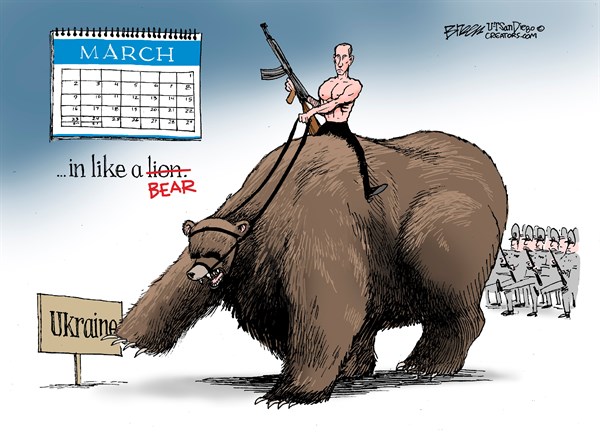 Лучшие карикатуры на Путина