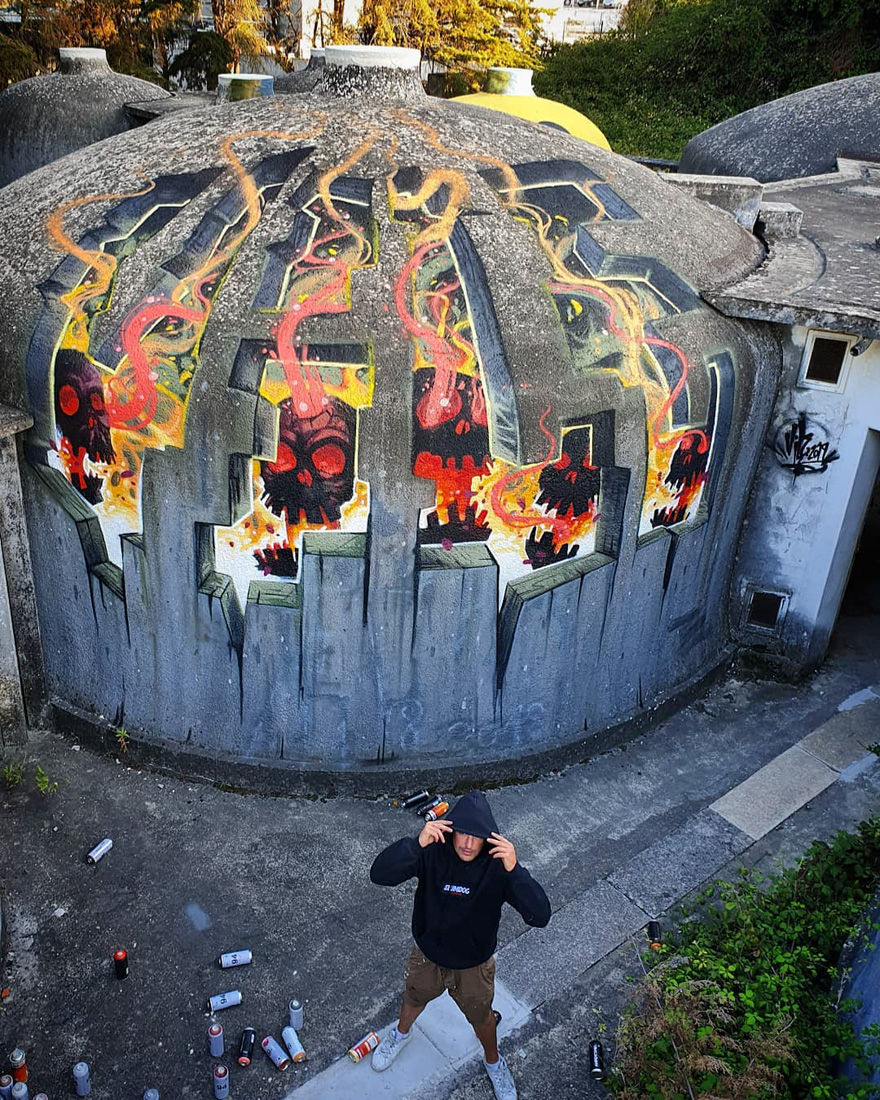 Уличный художник делает стены прозрачными, используя только краску. ФОТО