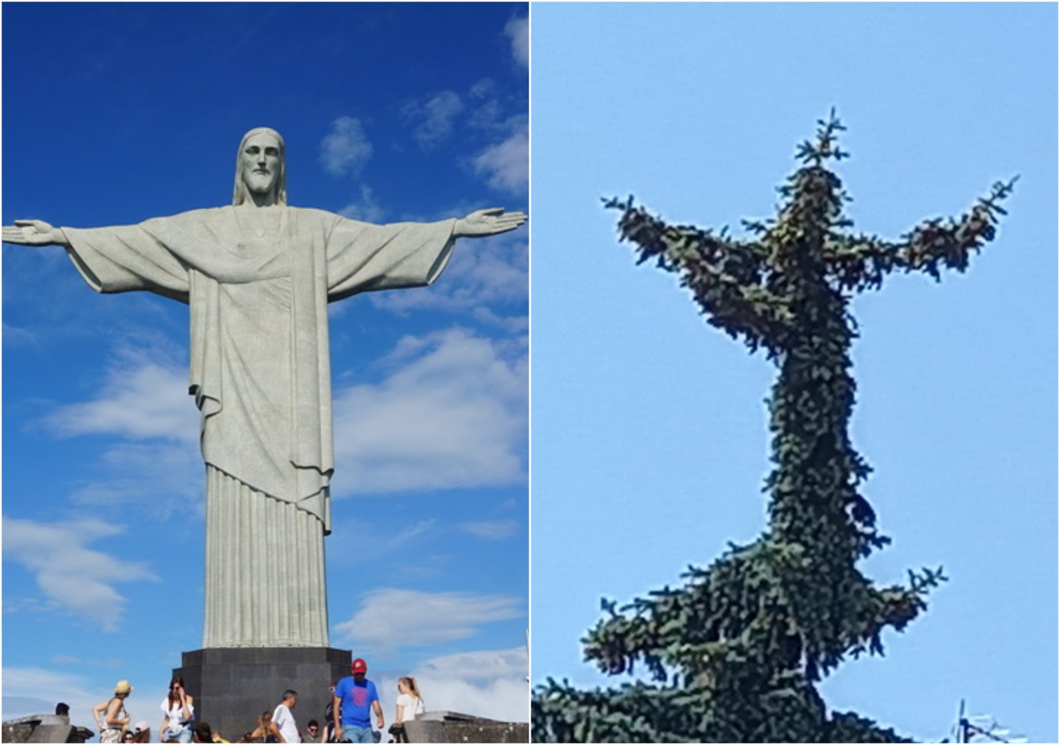В Луцке на елке заметили "Христа-Искупителя", как в Рио. Фото