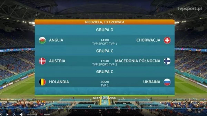 Сплошные ляпы: На польском телевидении Украину \"выпустили\" на матч с Нидерландами под российским флагом. ФОТО