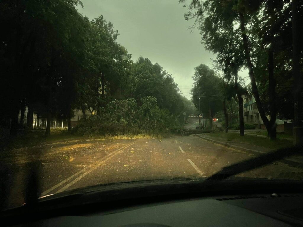 В Сети показали последствия урагана в Ровно. Фото