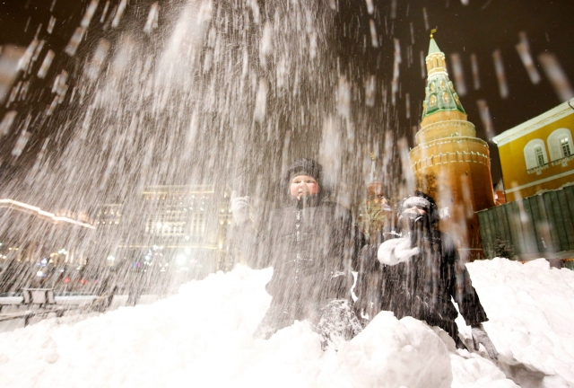  Москву занесло снегом. ФОТО