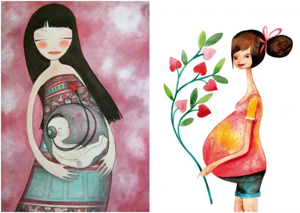 Нежные иллюстрации о любви к мамам (ФОТО)