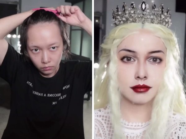 Впечатляющие превращения с помощью макияжа от девушки из Китая
