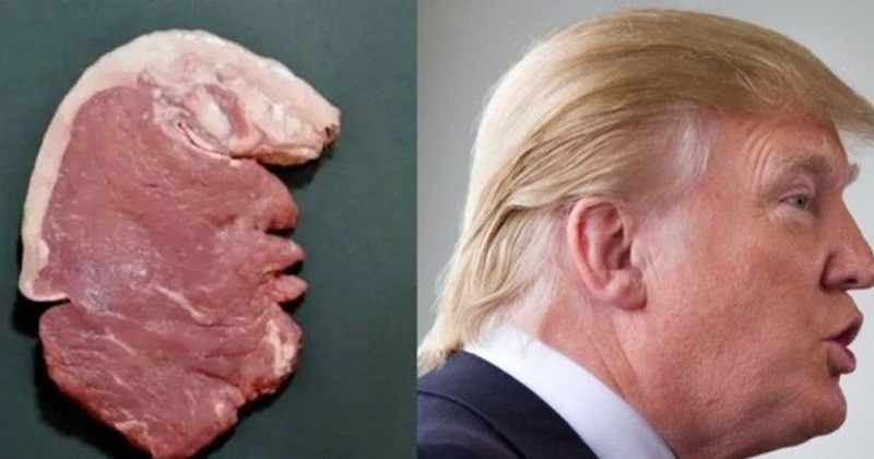 Кусок мяса, похожий на Трампа, помог карикатуристу выиграть престижный конкурс