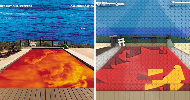 Обложки популярных музыкальных альбомов из LEGO (фото)
