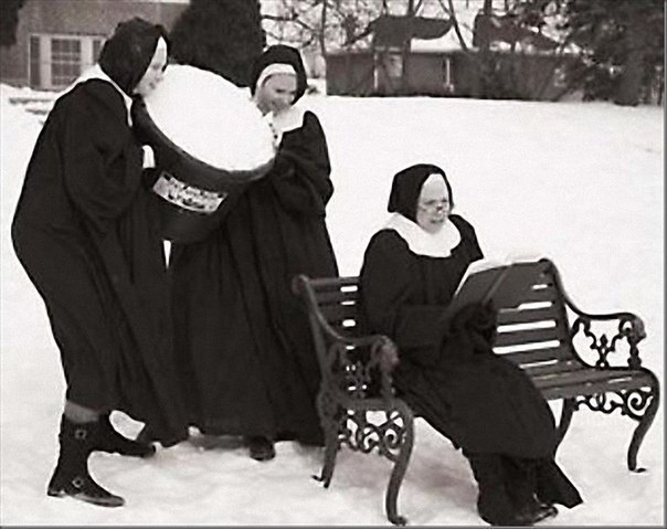 Развлечение монахинь в США, 1960-е. ФОТО