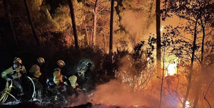 В Испании из-за мощного пожара пришлось эвакуировать 500 человек (видео)