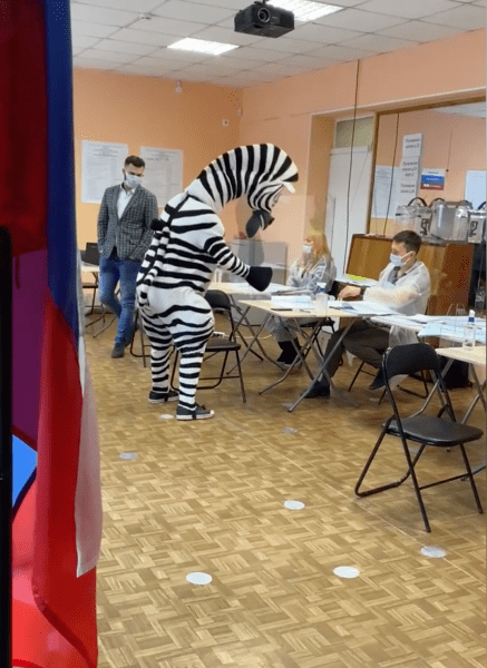 На Камчатке голосовать на выборах в Госдуму пришел \"пират Дейви Джонс\" (ВИДЕО)
