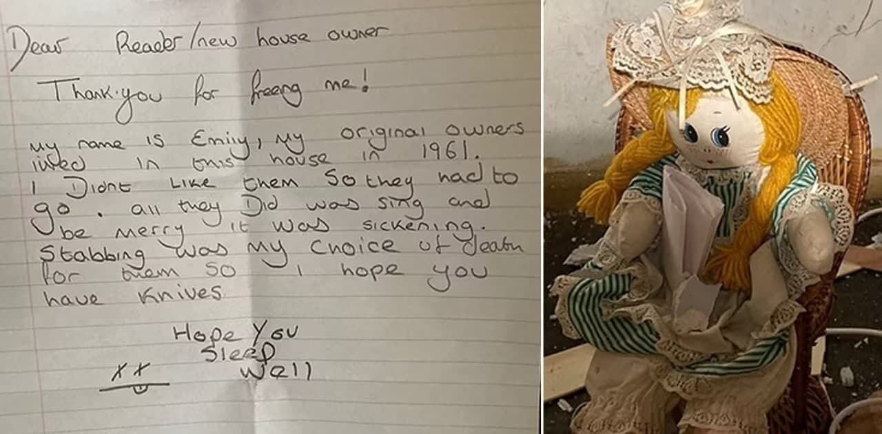 \"Убила\" прежних жильцов: в Англии новый владелец дома нашел куклу с устрашающей запиской (ФОТО)