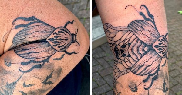 Примеры необычных подвижных татуировок-трансформеров