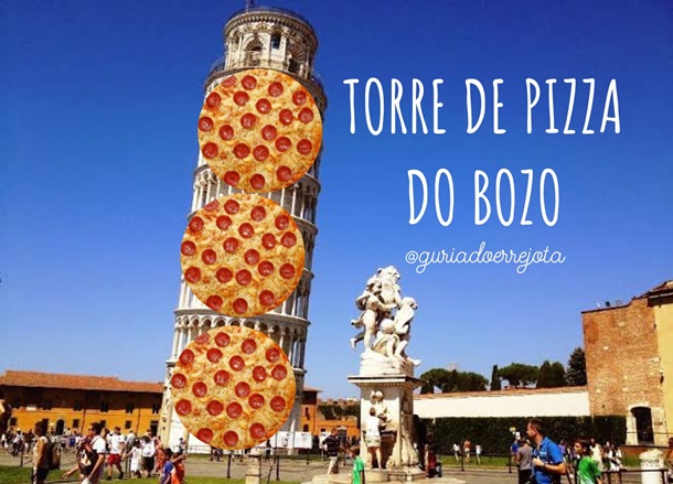 Президента Бразилии высмеяли за \"башню пиццы\" (ВИДЕО)
