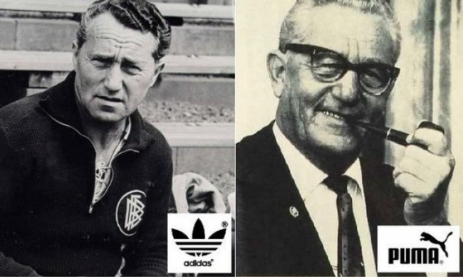 Родные братья Адольф и Рудольф Дасслеры, ставшие основателями Adidas и Puma. Фото
