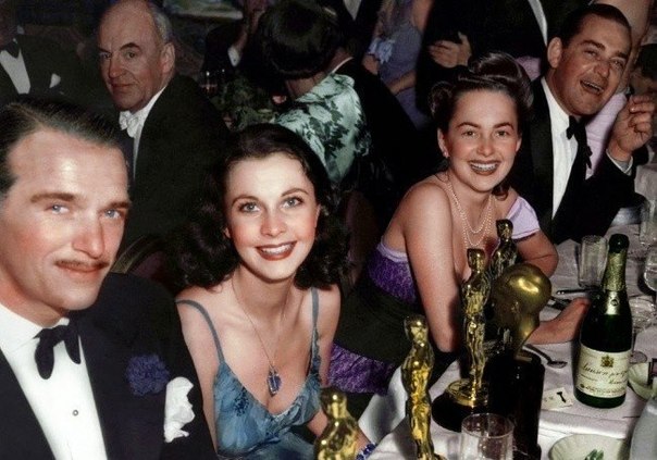 Актеры из фильма «Унесенные ветром» на вручении Оскара, 1940 г. ФОТО