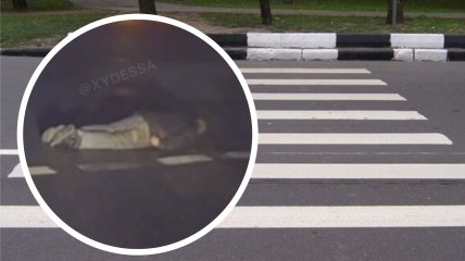 Мужчина бился в конвульсиях на переходе по улице Комарова в Одессе