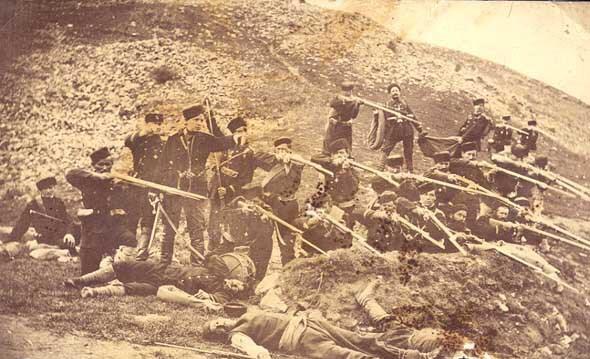 Крымская война, первая в мире боевая фотография, 1853 г.