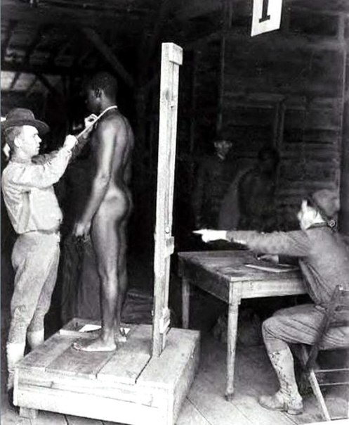 Подготовка раба к продаже, США. XIX век. ФОТО