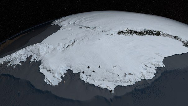 Так выглядит Антарктида из космоса. ФОТО
