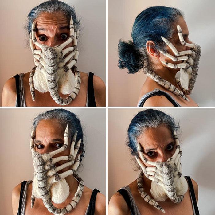 Креативные маски, которые люди сделаны во время карантина (ФОТО)