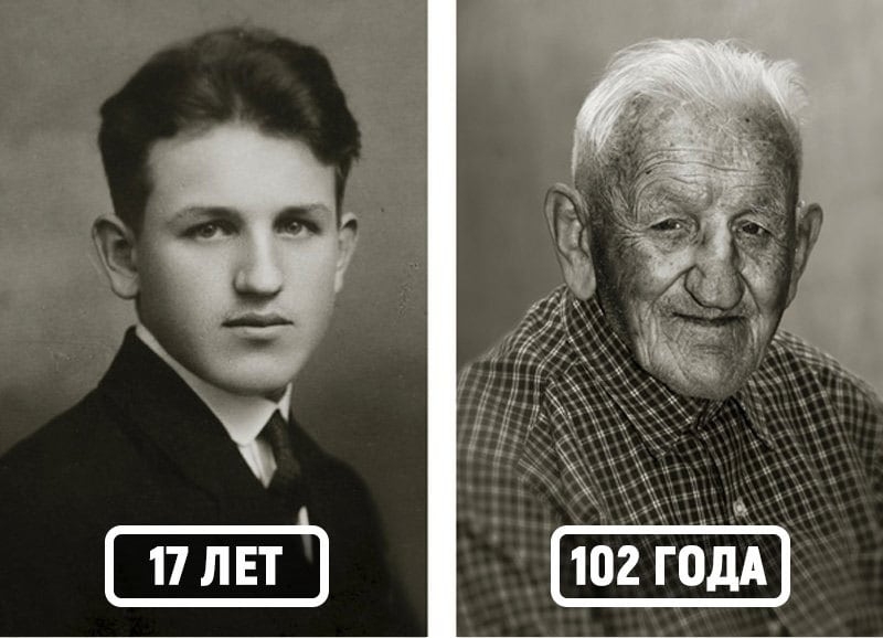 Как люди, которым сейчас больше ста лет, выглядели в молодости