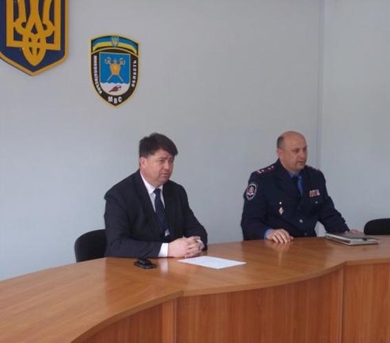 В Южноукраинске представили нового руководителя горотдела милиции