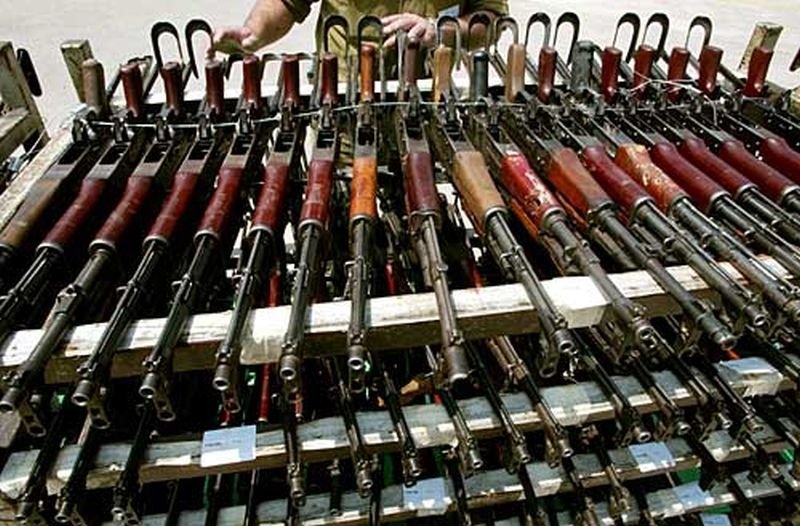 Склады оружия под Славянском - пороховая бочка Украины